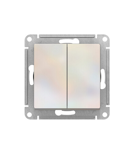Выключатель прох. SE ATLAS Design ATN000465 2кл. жемчуг 438x503 в Материке