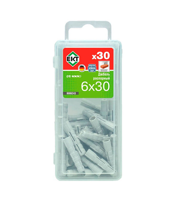 Дюбель распорный KEW DSD S 6х30 нейлон B006243 (уп=30шт)_BOX 586x674 Дюбель распорный KEW DSD S 6х30 нейлон B006243 (уп=30шт)_BOX 586x674 в Материке