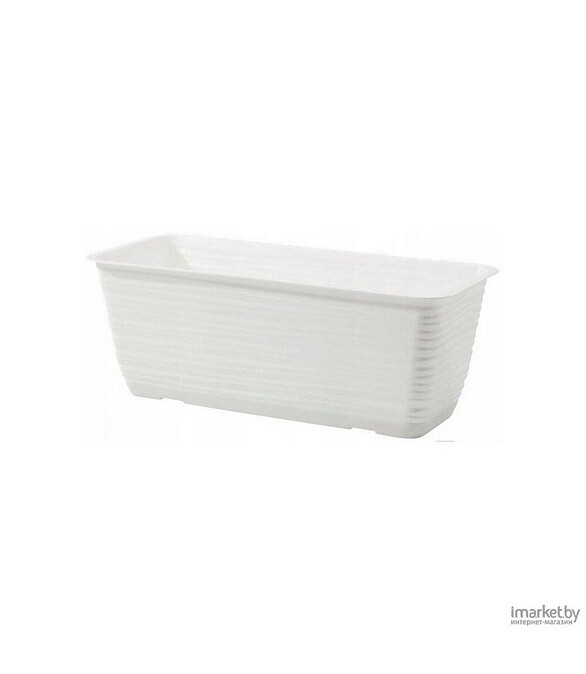 Ящик балконный SAHARA с поддоном (38,9x17x14,5см) пластик белый 3180-011 586x674 Ящик балконный SAHARA с поддоном (38,9x17x14,5см) пластик белый 3180-011 586x674 в Материке