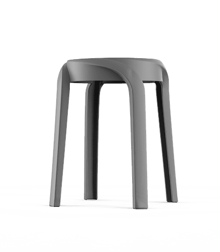 Табурет ECLER (29x29x45) пластик серый PP0006NG 438x503 в Материке - Вариант 2