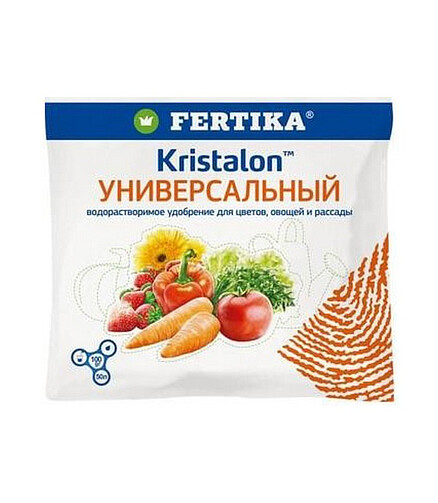 Удобрение FERTIKA Кристалон универсальный, минеральное (100г) 438x503 в Материке
