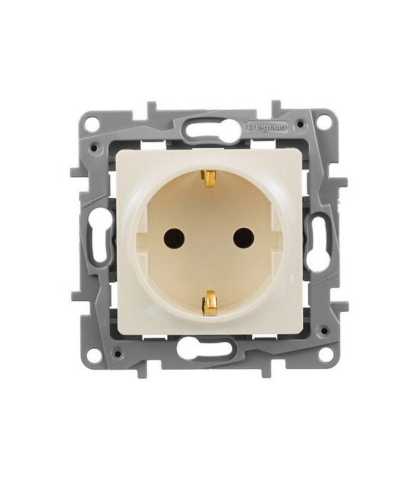 Розетка Legrand ETIKA 672321 1мест. с/з сл.кость 586x674 в Материке
