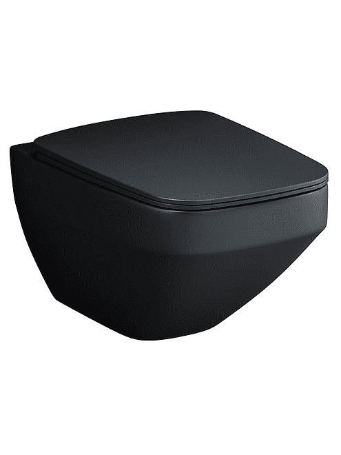 Унитаз INSPIRE V2.0 FlashClean подвесной черный-мат с сиденьем Duroplast S-Close 495x660 Унитаз INSPIRE V2.0 FlashClean подвесной черный-мат с сиденьем Duroplast S-Close 495x660 в Материке