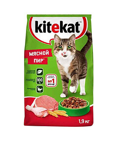 Корм для кошек KITEKAT Мясной пир (1,9кг) 238x286 в Материке