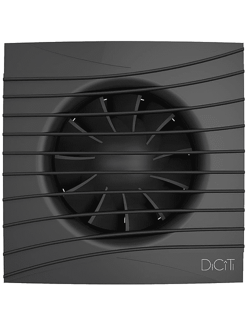 Вентилятор DICITI Silent 4C Matt black d100 с обр.клапаном 495x660 Вентилятор DICITI Silent 4C Matt black d100 с обр.клапаном 495x660 в Материке