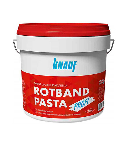 Шпатлевка KNAUF Ротбанд Паста Профи, 18кг 438x503 в Материке