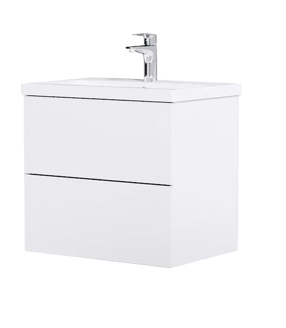 Тумба GEM M90FHX06022WG 60см подвесная push-to-open белый-глянец 586x674 Тумба GEM M90FHX06022WG 60см подвесная push-to-open белый-глянец 586x674 в Материке