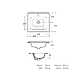 Умывальник ЖЕНЕВА N 50 с/о с1 встраиваемый
