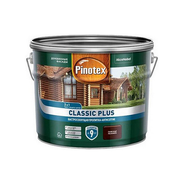 Пропитка-антисептик Pinotex Classic Plus 3 в 1 Палисандр 9л