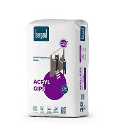 Шпатлевка Bergauf Acryl Gips 20кг 238x286 в Материке