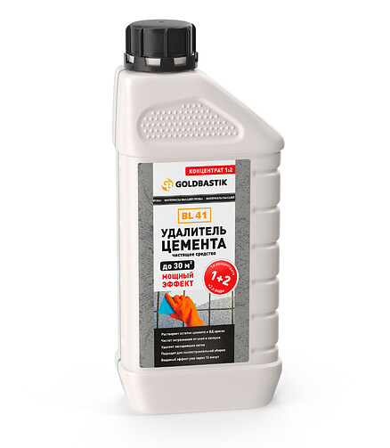 Удалитель цемента GOLDBASTIK BL 41 PROSEPT CEMENT CLEANER, 0,5л 438x503 в Материке