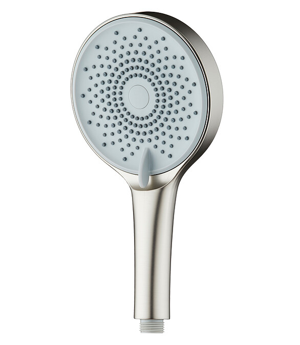 Лейка для душа ESKO SPL1303 d130мм 3 функции форсунки Self-Clean Device, сатин 586x674 Лейка для душа ESKO SPL1303 d130мм 3 функции форсунки Self-Clean Device, сатин 586x674 в Материке