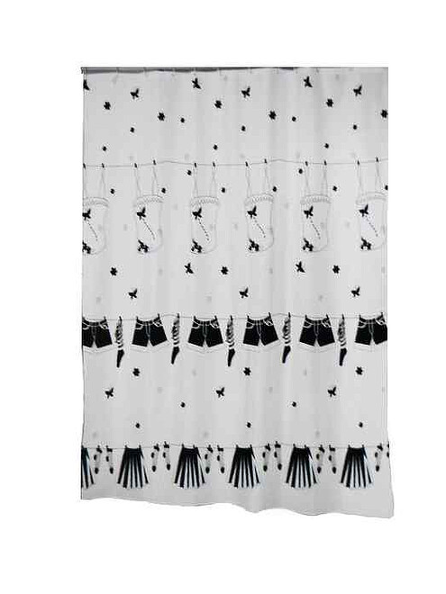 Штора для ванной комнаты DRESSY ЧЕРНАЯ 180х200см (100% полиэстр) 495x660 Штора для ванной комнаты DRESSY ЧЕРНАЯ 180х200см (100% полиэстр) 495x660 в Материке