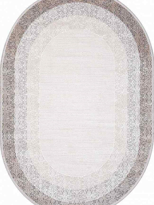Ковер MODA 1435 Acik Gri 194*290, овал 495x660 Ковер MODA 1435 Acik Gri 194*290, овал 495x660 в Материке