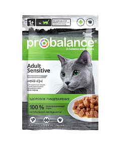 Корм для кошек чувствительное пищеварение ProBalance Sensitive (85г)