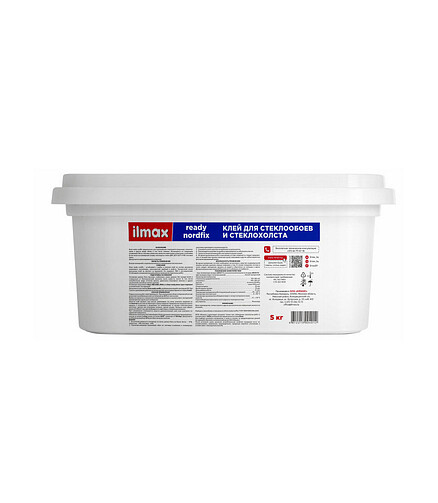 Клей ILMAX ready nordfix для стеклообоев, 5кг 438x503 в Материке - Вариант 2