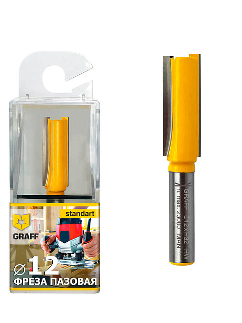Фреза пазовая GRAFF 12х32x8мм 495x660 Фреза пазовая GRAFF 12х32x8мм 495x660 в Материке