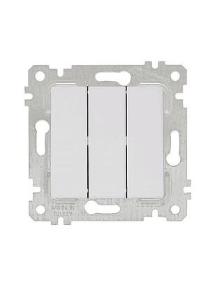 Выключатель Mutlusan RITA 2200-409-0101 3кл. белый 238x286 в Материке