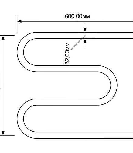 Полотенцесушитель SIMPLE М.-1 50х60см м/о 50 438x503 в Материке - Вариант 2
