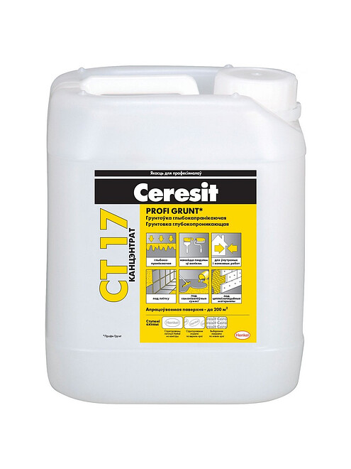 Грунтовка CERESIT CT 17 Profi Grunt концентрат, 5л 495x660 Грунтовка CERESIT CT 17 Profi Grunt концентрат, 5л 495x660 в Материке