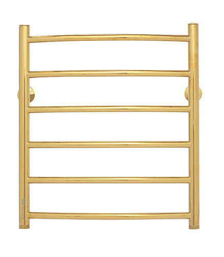Полотенцесушитель RADUGA GOLD Л 50х60.Д6.G1 в компл с углами подключения 1"х3/4" 438x503 в Материке