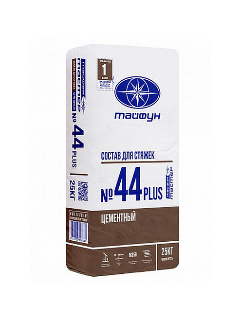 Стяжка Тайфун Мастер № 44 PLUS 20-100мм, 25кг 495x660 Стяжка Тайфун Мастер № 44 PLUS 20-100мм, 25кг 495x660 в Материке