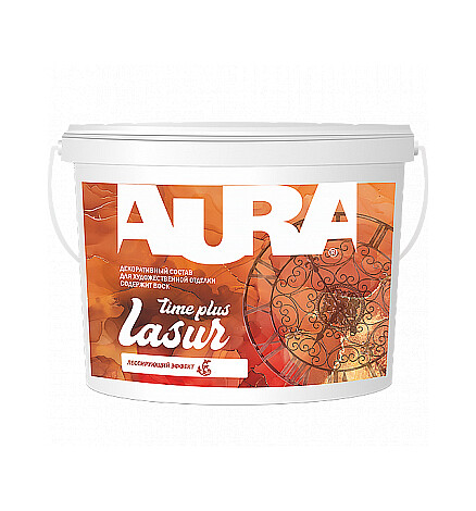 Состав декоративный Aura Lasur Time Plus, 1кг 438x503 в Материке
