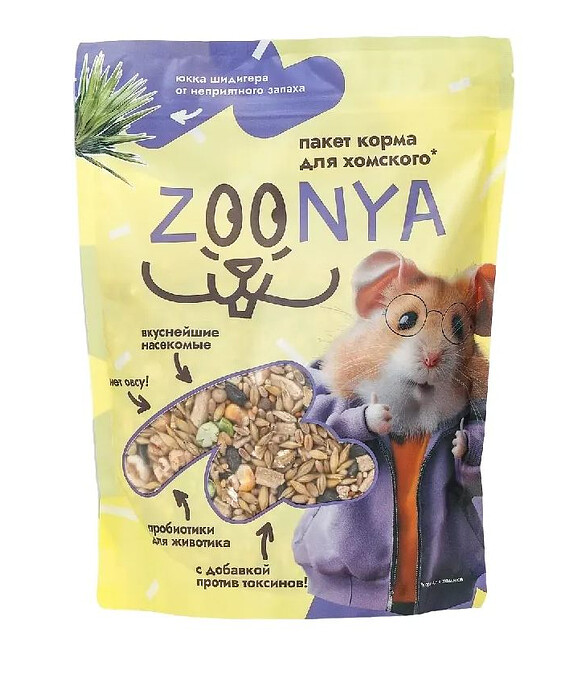 Корм для хомяков Zoonya (0,5кг) 586x674 Корм для хомяков Zoonya (0,5кг) 586x674 в Материке