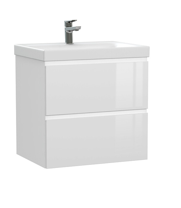 Тумба MODUO 60 подвесная белая 586x674 Тумба MODUO 60 подвесная белая 586x674 в Материке