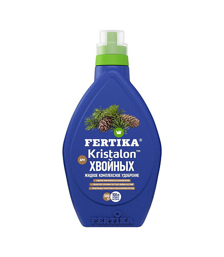 Удобрение FERTIKA Кристалон для хвойных жидкий, минеральное (500мл) 438x503 в Материке