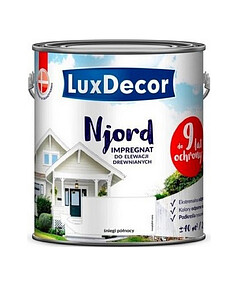 Краска LuxDecor Njord антисептик д/древесины Полярный снег, 2,5л 238x286 в Материке