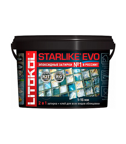 Фуга LITOKOL Starlike EVO S.202 NATURALE эпоксидная, 1кг 438x503 в Материке
