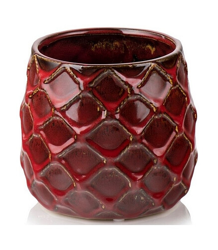 Горшок VINTAGE (12х11см) керамика красный арт.01.009.12 438x503 в Материке