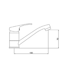 Смеситель BASE 3210258C-G0109 (для умывальника) короткий излив