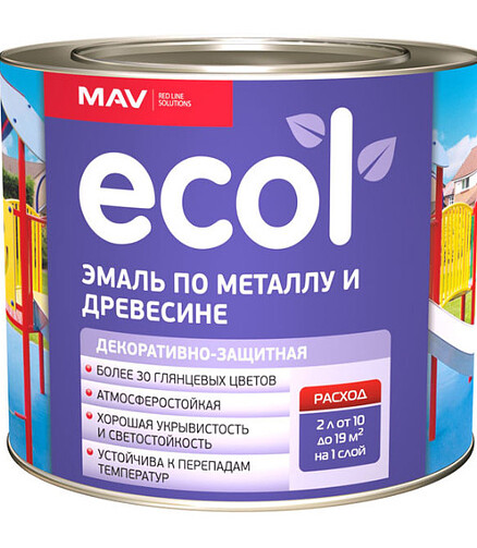 Эмаль ПФ-115 Ecol белая, 2кг 438x503 в Материке