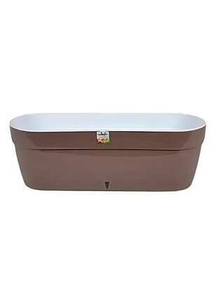 Ящик балконный ASTI с автополивом (50x17см) пластик шаде AST500SHD/WHT 238x286 в Материке