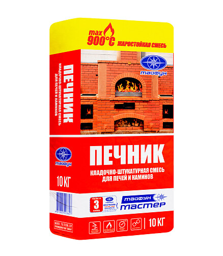 Смесь Тайфун ПЕЧНИК для печей и каминов, 10кг 438x503 в Материке