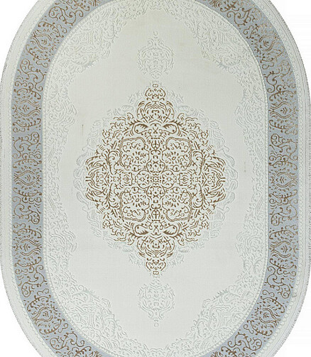 Ковер SAHARA 00759B Cream hb/Beige fdy 160*230, овал 438x503 в Материке