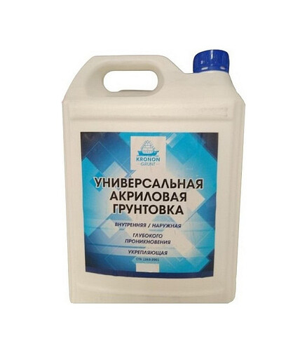 Грунтовка KRONON-GRUNT акриловая, 5кг 438x503 в Материке