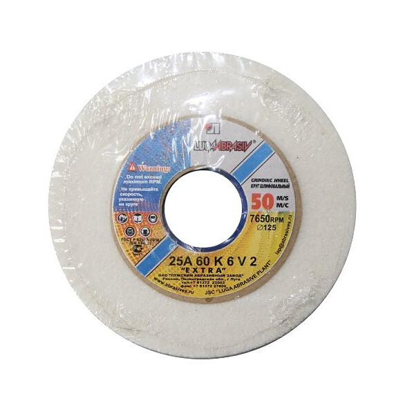 Круг шлифовальный ЛУГА 25A 125х20х32 60K6V50 586x674 в Материке
