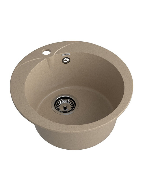 Мойка GRANFEST R480 круглая D480мм иск.мрамор-песочный (сифон в комплекте) 495x660 Мойка GRANFEST R480 круглая D480мм иск.мрамор-песочный (сифон в комплекте) 495x660 в Материке