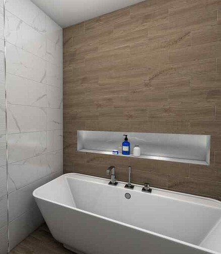 Плитка Beryoza Ceramica STATUARIO 30х60см 1,62м2 цвет белый декор 438x503 в Материке - Вариант 4