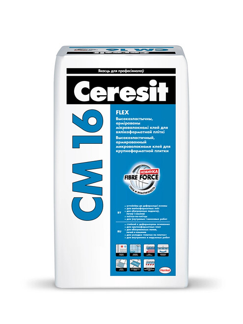 Клей CERESIT CM 16 для плитки, 25кг 495x660 Клей CERESIT CM 16 для плитки, 25кг 495x660 в Материке