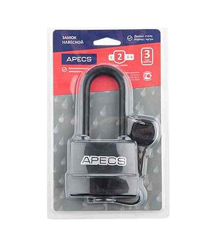 Замок навесной APECS PDR-50-70-L 438x503 в Материке - Вариант 2