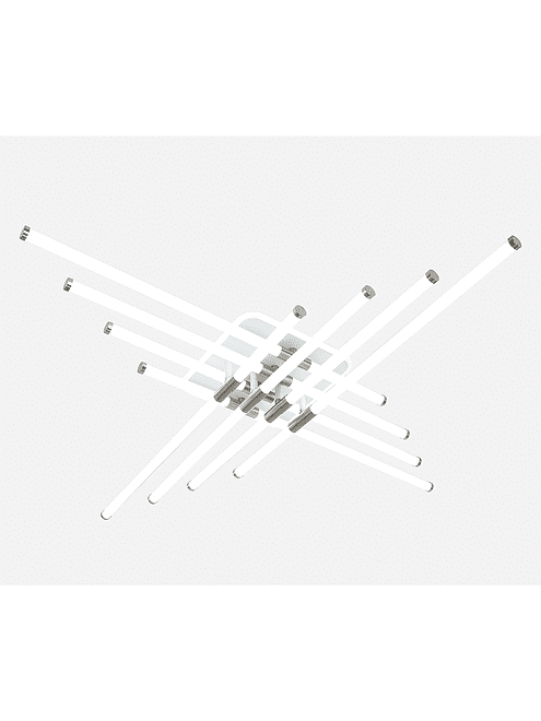 Светильник потолочный XL-60268B-8+1 WT+Nickel светодиод. 495x660 в Материке