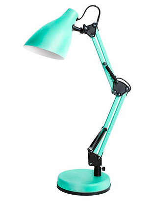 Светильник настольный Camelion KD-331 C16 40W/230V/E27 мятный 238x286 в Материке