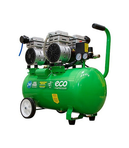 Компрессор безмасляный ECO AE-50-OF1 1,6кВт 50л 280л/мин 438x503 в Материке