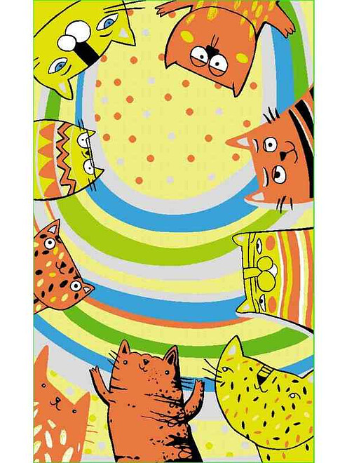 Ковер КИНДЕР 50890-25 КОТОФЕИ 80*130 495x660 Ковер КИНДЕР 50890-25 КОТОФЕИ 80*130 495x660 в Материке