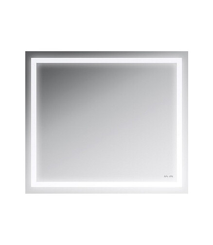 Зеркало GEM M91AMOX0801WG 80х70см с контурной LED-подсветкой 438x503 в Материке
