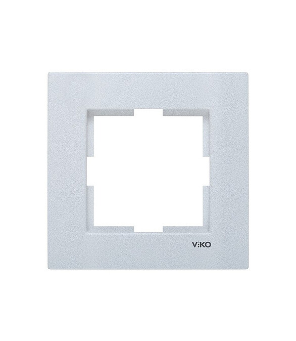 Рамка Viko NOVELLA 92190601 1мест. серебро 586x674 Рамка Viko NOVELLA 92190601 1мест. серебро 586x674 в Материке